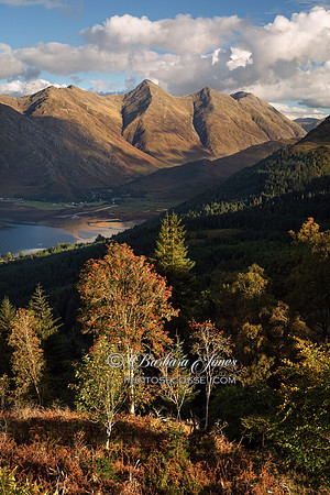 Five Sisters of Kintail. Autumn Colours. Scotland.
