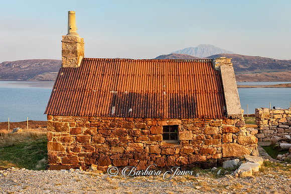 Loch Eriboll Red Roof Ruin Sutherland Scotland