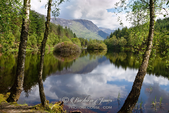 Hospital Lochan Glencoe in early Summer Scotland.