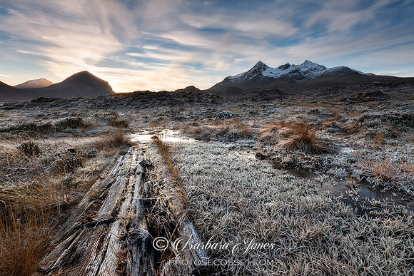 Sligachan Old Path . Isle of Skye. Scotland.