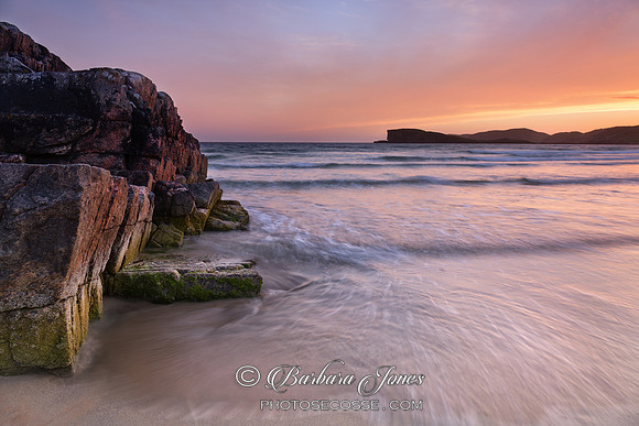 Oldshoremore Rocks at Sunset. Sutherland. Scotland.