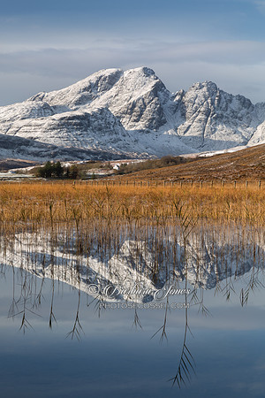 Blaven Reflection. Autumn. Loch Cill Chriosd. Skye. Scotland.