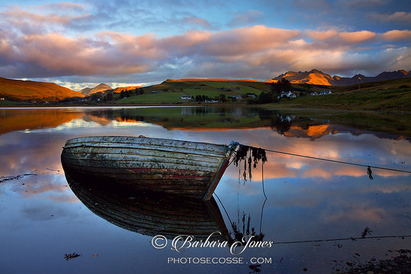 Loch Harport and the Cuillins at Sunset, Isle of Skye, Scotland.