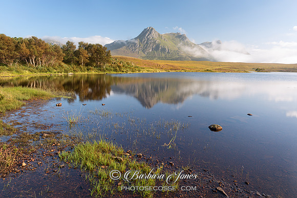 Ben Loyal. Lochan Hakel. Mists and Reflection. Sutherland. Scotland.