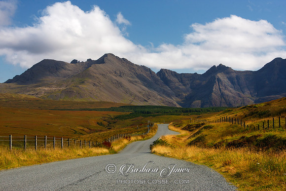 Glenbrittle. Road to the Cuillin. Isle of Skye. Scotland.