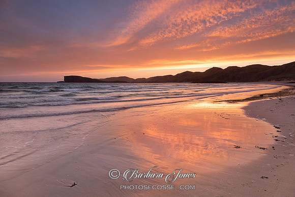 Oldshoremore Sunset Reflections. Sutherland. Scotland.