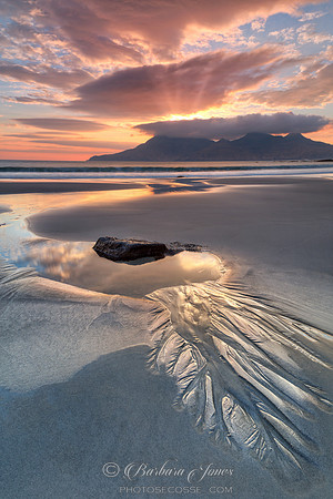 Isle of Eigg Singing Sands Sunset