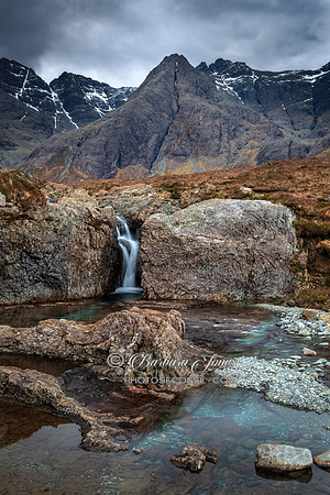 Fairy Pools . Twin Falls. Glen Brittle. Isle of Skye. Scotland.