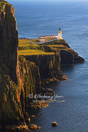 Neist Point Lighthouse. Cliffs. North West, Isle of Skye. Scotland.