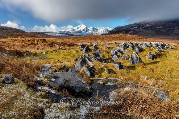 Blaven in Winter Strath Suardal Isle of Skye