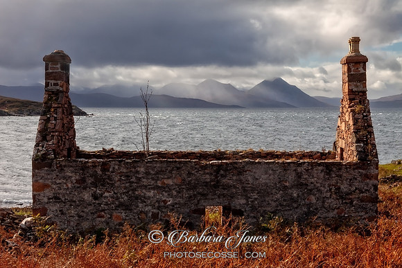 Isle of Skye from Coillegillie Applecross NC500 Scotland