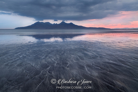 Laig Bay Beach a minimal Sunset. Isle of Eigg. Small Isles. Scotland.