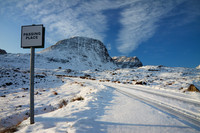 Bealach na Ba NC500 in Winter, Applecross Scotland.