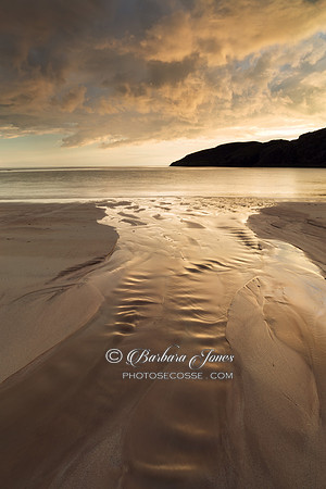 Oldshore Beg , Polin Beach Sunset. Sutherland. Scotland.