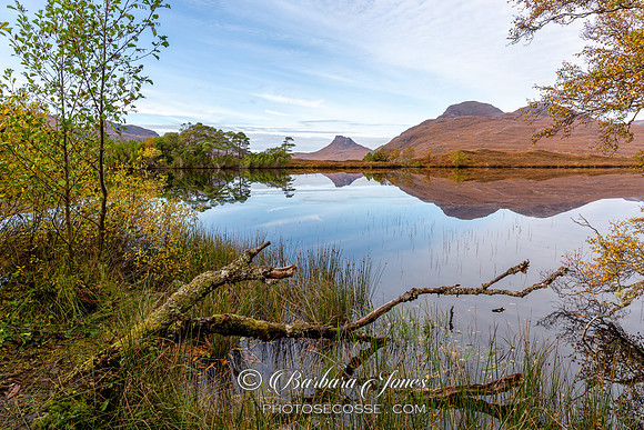 Loch Cul Dromannan in Autumn Scotland.