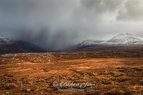 Strath Dionard Snow Storm NC500 Durness Scotland