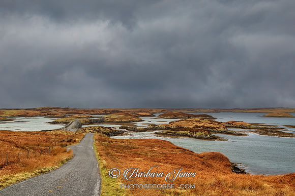 South Uist  Single Track Road Scotland