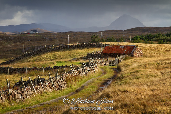 Culkein. View of  Canisp. Assynt. Sutherland. Scotland.
