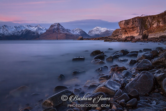 Elgol Fading Sunset  Loch Scavaig Skye Scotland.