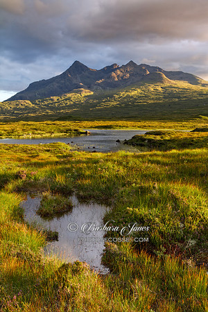 Sgurr Nan Gillean. Summer Evening Loch Caol. Sligachan. Isle of Skye. Scotland.
