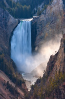 Grand Canyon of Yellowstone Lower Falls USA.