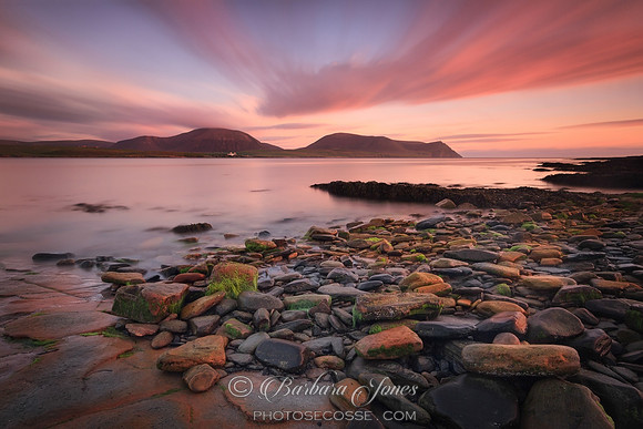 Hoy Sunset  from Warebeth Orkney Scotland