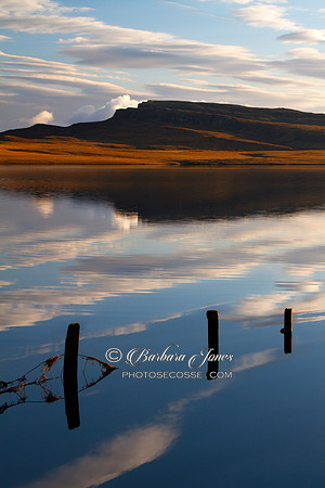 Loch Leathan Reflections. Trotternish. Isle of Skye. Scotland.