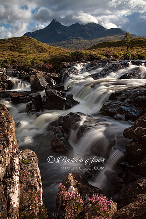 Sgurr nan Gillean and the Sligachan River, Isle of Skye, Scotland.