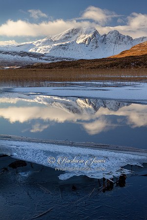 Blaven and Ice. Loch Cill Chriosd. Isle of Skye, Scotland.
