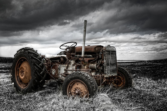 Committee Road, Rustic Tractor TEF-20 North Uist Scotland.