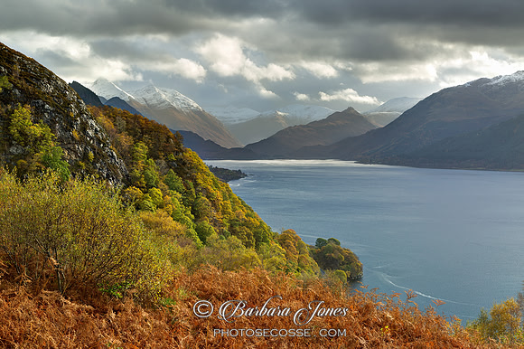 Kintail. Carr Brae View.  Loch Duich.  Autumn. Scotland.